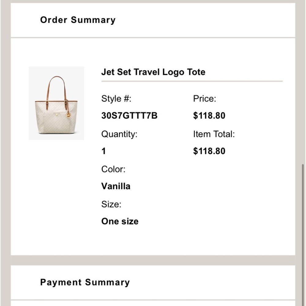 *REAL AUTHENTIC* MICHAEL KORS JET SET LOGO TOTE